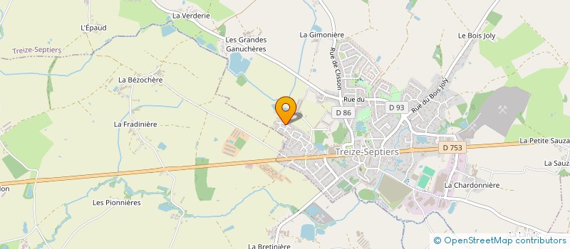 localisation de l'entreprise BLUE NOTE EVOLUTION à TREIZE-SEPTIERS