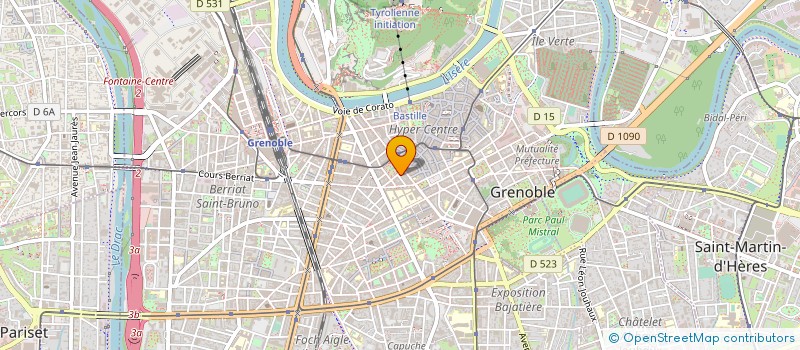 localisation de l'entreprise BLUE OPTIC à GRENOBLE