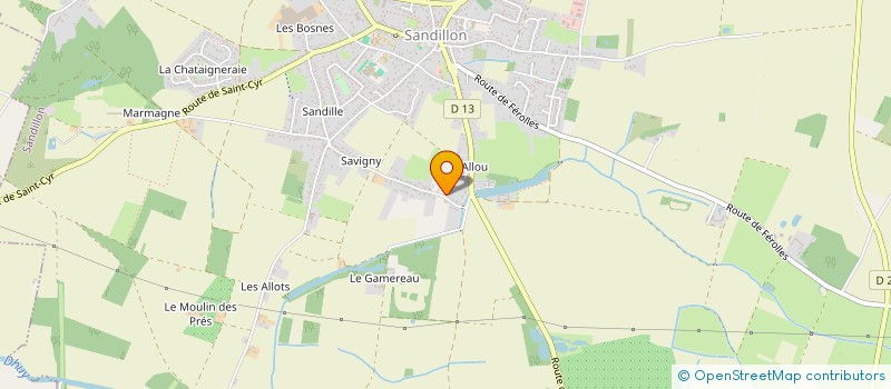 localisation de l'entreprise BLUE ORIZON  SANDILLON