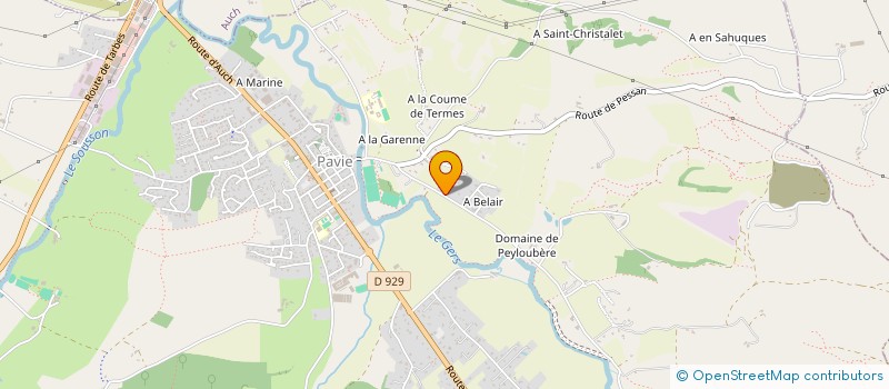 localisation de l'entreprise BLUE OWL SAS à PAVIE