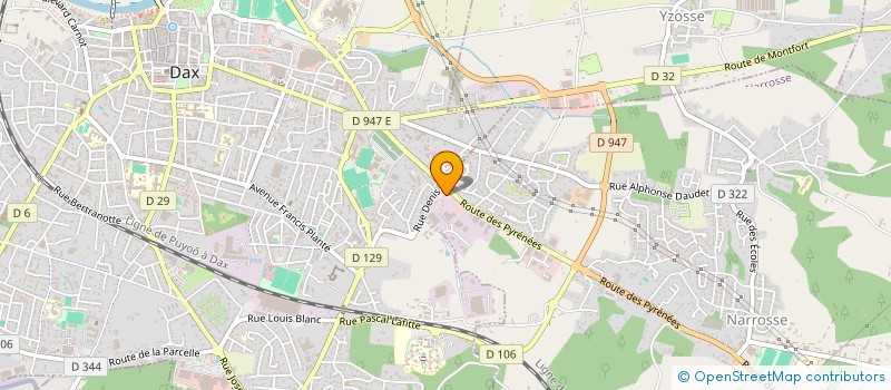 localisation de l'entreprise BLUE PADEL  NARROSSE