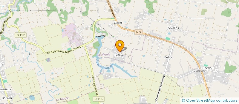 localisation de l'entreprise BLUE PEARL à LE MOULE