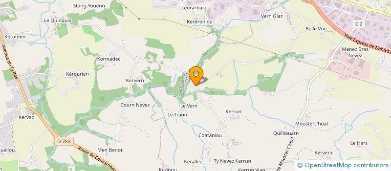 localisation de l'entreprise BLUE RABBIT'S TEAM  SAINT-EVARZEC