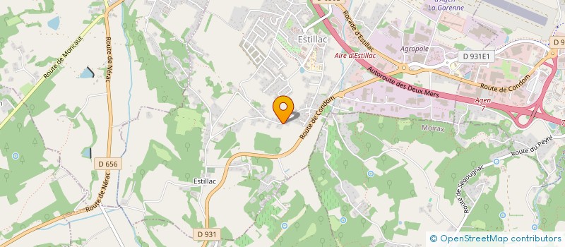 localisation de l'entreprise BLUE RED  ESTILLAC