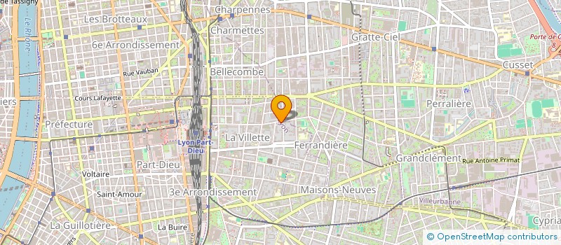 localisation de l'entreprise BLUE & RED  LYON