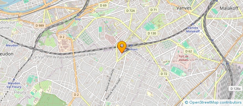localisation de l'entreprise BLUE RHAPSODY à CLAMART