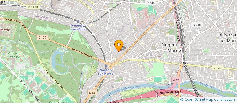 localisation de l'entreprise BLUE SAND à NOGENT-SUR-MARNE