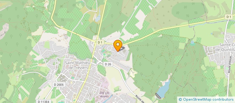 localisation de l'entreprise BLUE SEED JAZZTET  SAINT-MATHIEU-DE-TREVIERS