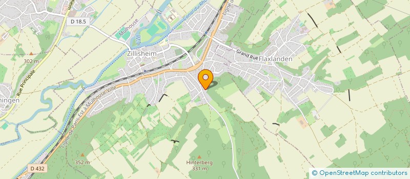 localisation de l'entreprise BLUE SEQUOIA  ZILLISHEIM