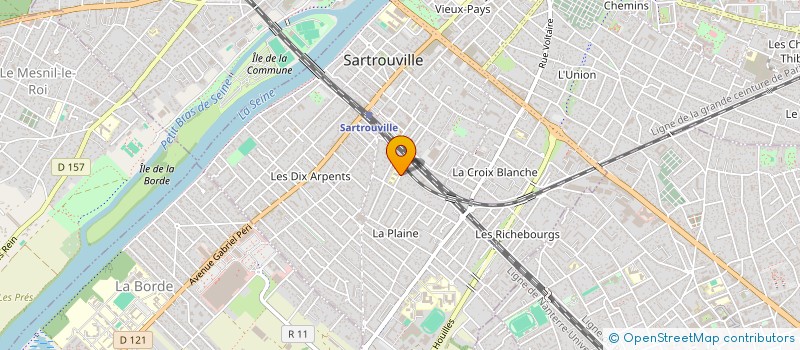 localisation de l'entreprise BLUE SIMPLON  SARTROUVILLE