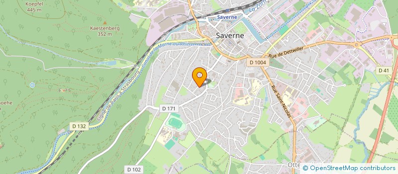 localisation de l'entreprise BLUE SKY INVEST  SAVERNE