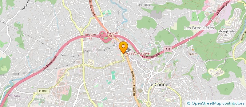 localisation de l'entreprise BLUE SOLUTIONS à MOUGINS