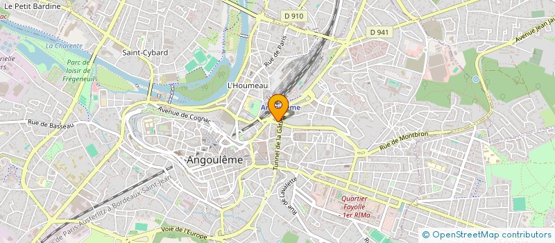 localisation de l'entreprise BLUE SPIRIT STUDIO à ANGOULEME