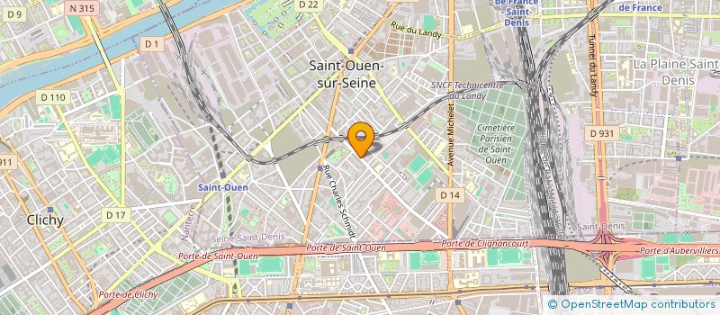 localisation de l'entreprise BLUE STIM FORMATTION à SAINT-OUEN-SUR-SEINE