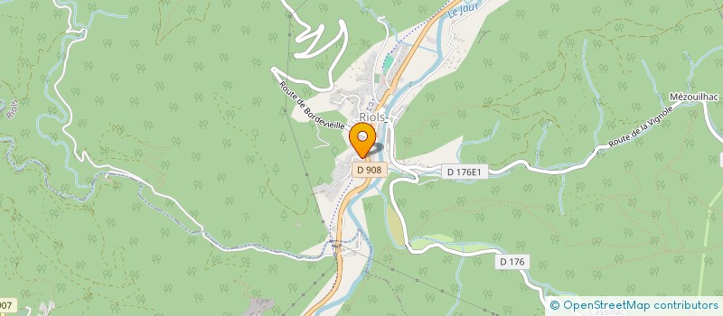 localisation de l'entreprise BLUE SUN  RIOLS