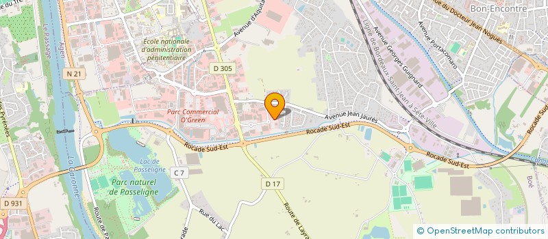 localisation de l'entreprise BLUE TRAINING  BOE