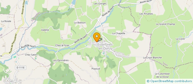 localisation de l'entreprise BLUE TRAVAUX D'EXPERTISE ET D'ANALYSES à ESSERTINES-EN-DONZY