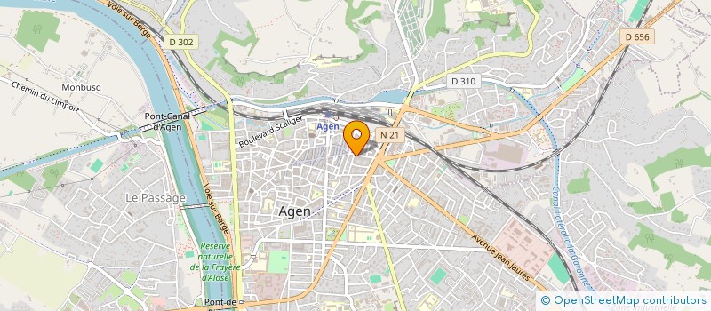 localisation de l'entreprise BLUE USA  AGEN