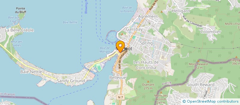 localisation de l'entreprise BLUE VILLAS MANAGEMENT  SAINT-MARTIN