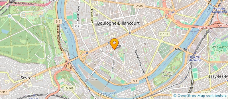 localisation de l'entreprise BLUE VTC à BOULOGNE-BILLANCOURT