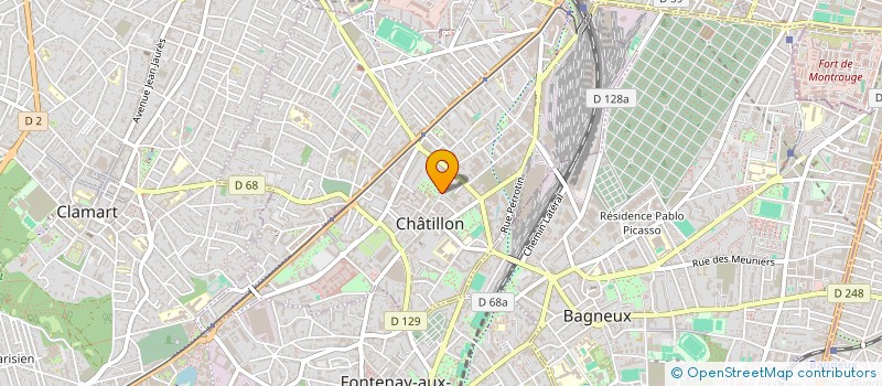 localisation de l'entreprise BLUE WALL BROADCAST PRODUCTION & CONSULTING  CHATILLON