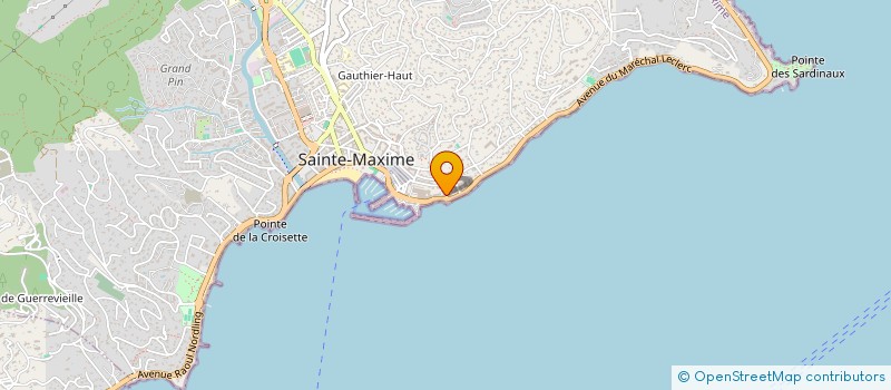localisation de l'entreprise BLUE WAVE IMMOBILIER à SAINTE MAXIME