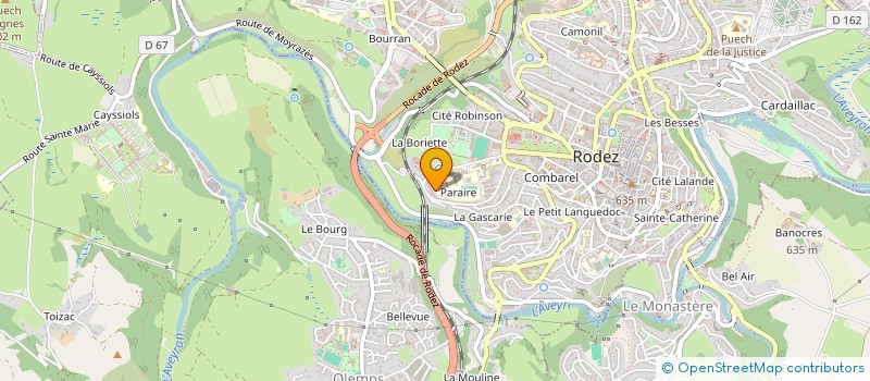 localisation de l'entreprise BLUE WINDGED OLIVE  RODEZ