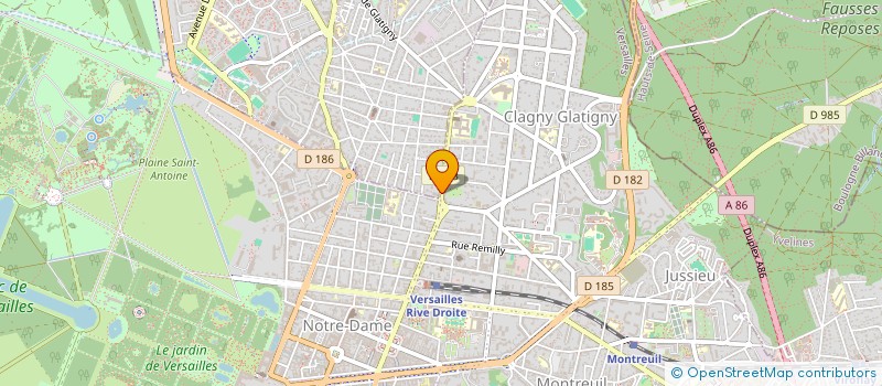 localisation de l'entreprise BLUE WORK PARTNERS  LE CHESNAY-ROCQUENCOURT