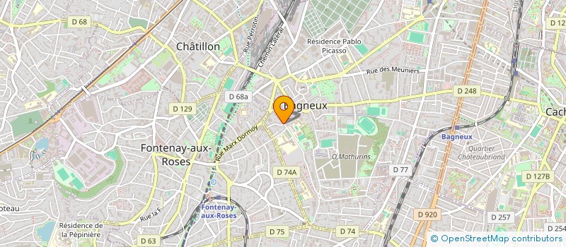 localisation de l'entreprise BLUECAFE à BAGNEUX