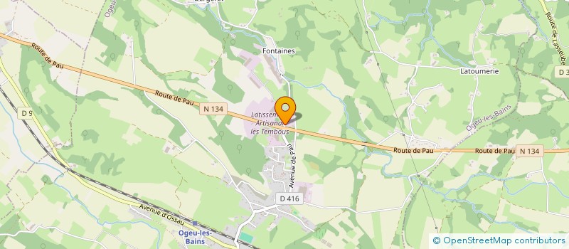 localisation de l'entreprise BLUECONFIG à OGEU-LES-BAINS