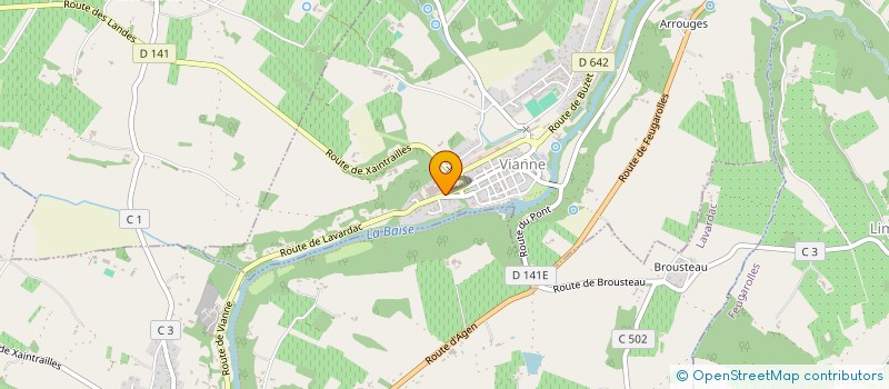 localisation de l'entreprise BLUEDATAS  VIANNE