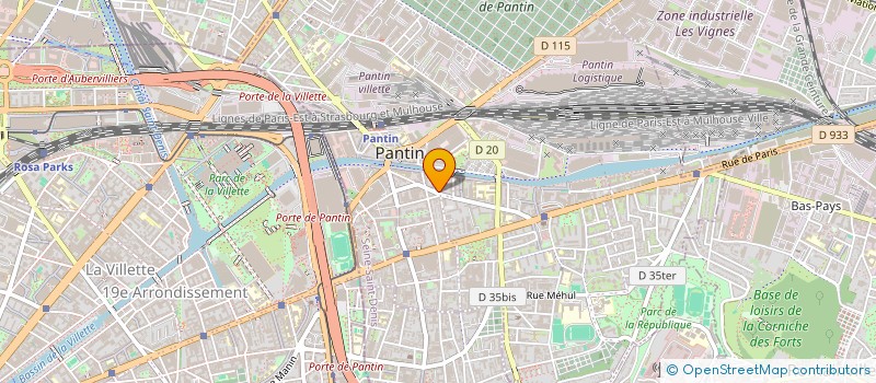 localisation de l'entreprise BLUEDIGO NEXT à PANTIN