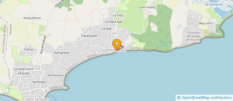 localisation de l'entreprise BLUEFIN ATLANTIQUE CLUB  SARZEAU