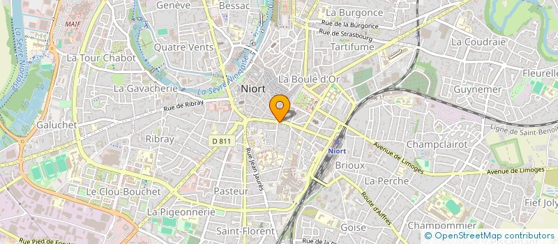 localisation de l'entreprise BLUEFOOD  NIORT