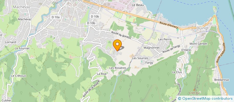 localisation de l'entreprise BLUEFOX FINANCE à SAINT-JORIOZ