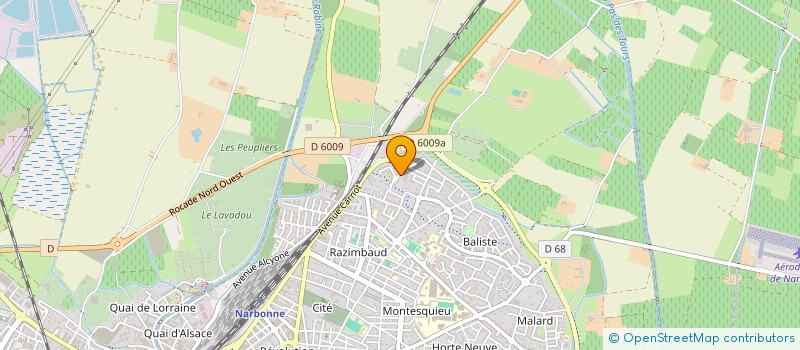 localisation de l'entreprise BLUEGRASS 11  NARBONNE