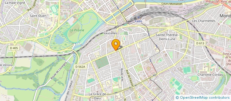 localisation de l'entreprise BLUEGRASS à CAEN