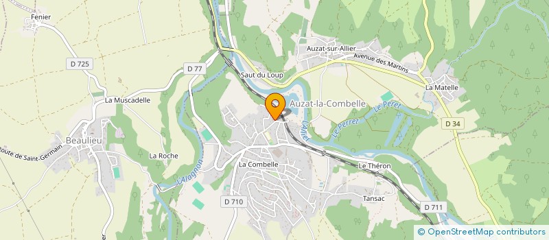 localisation de l'entreprise BLUEGRASS CONCEPT  AUZAT-LA-COMBELLE