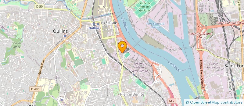 localisation de l'entreprise BLUEHEALTH-MED  OULLINS-PIERRE-BENITE