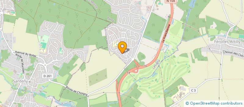 localisation de l'entreprise BLUEJE  LESIGNY