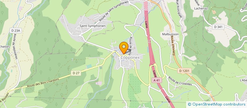 localisation de l'entreprise BLUEKAT DIGITAL  COPPONEX