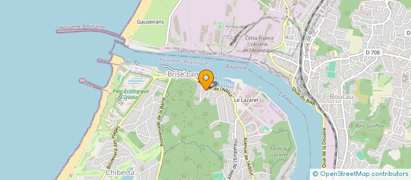 localisation de l'entreprise BLUELOGIC à ANGLET
