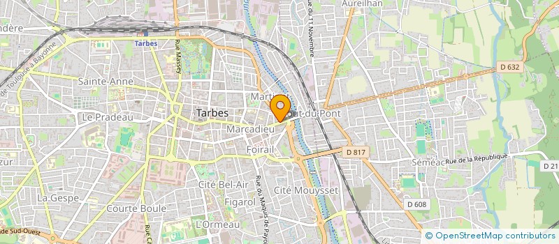 localisation de l'entreprise BLUEMOON  TARBES