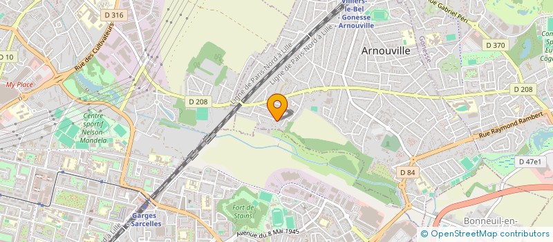 localisation de l'entreprise BLUEMOTIQUE  ARNOUVILLE