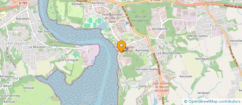 localisation de l'entreprise BLUEONE à QUIMPER