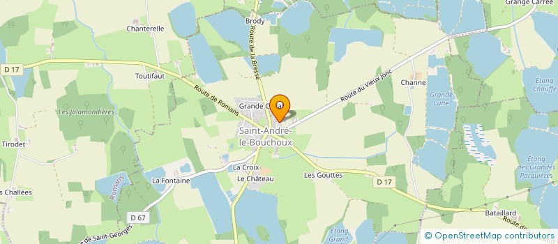 localisation de l'entreprise BLUEPATTCOUNTRY à SAINT-ANDRE-LE-BOUCHOUX