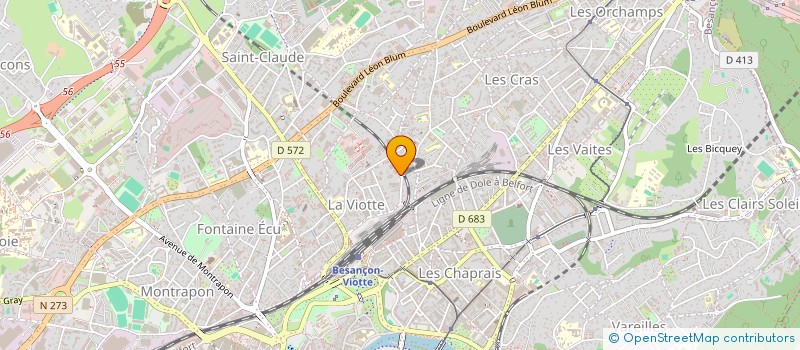 localisation de l'entreprise BLUEPOINT à BESANCON