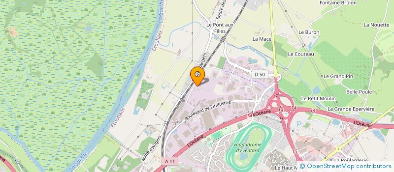 localisation de l'entreprise BLUERACK à ECOUFLANT