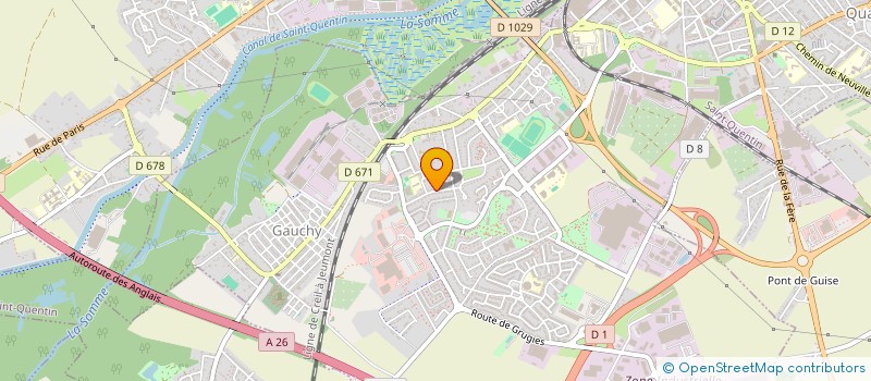 localisation de l'entreprise BLUERATEL à GAUCHY