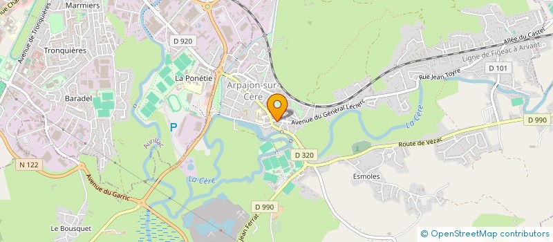 localisation de l'entreprise BLUES CAFE ARPAJON SUR CERE à ARPAJON-SUR-CERE
